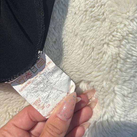 Tattoo Black & White Polka Dot Puff Sleeve Top Size M | Retro Chic | - Picture 5 of 6